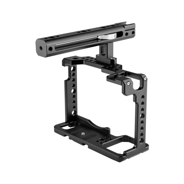 YELANGU C18 YLG0915A-B Video Camera Cage Stabilizer with Handle for Panasonic Lumix DC-S1H / DC-S1 / DC-S1R (Black) - Camera Cage by YELANGU | Online Shopping UK | buy2fix