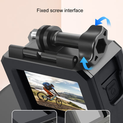 For GoPro HERO10 Black / HERO9 Black ABS Plastic Border Frame Mount Protective Case with Buckle Basic Mount & Screw (Black) - DJI & GoPro Accessories by buy2fix | Online Shopping UK | buy2fix