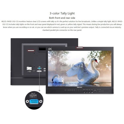 SEETEC 4K215-9HSD-CO 1920x1080 21.5 inch SDI / HDMI Full HD Director Box Camera Field Monitor - On-camera Monitors by SEETEC | Online Shopping UK | buy2fix