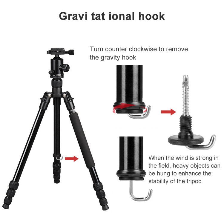 TRIOPO Oubao TA300 Adjustable Portable Aluminum Alloy Tripod with Ball Head for SLR Camera - Tripods by TRIOPO | Online Shopping UK | buy2fix