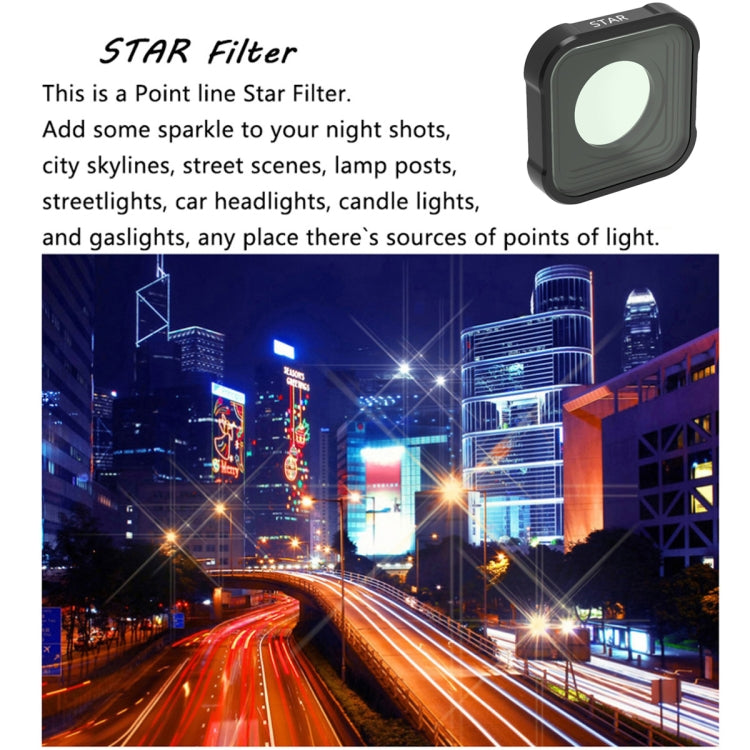 JSR KB Series STAR+CPL+NIGHT+ND8+ND16+ND32 Lens Filter for GoPro HERO13 Black /12 Black /11 Black /10 Black /9 Black - Lens Filter by JSR | Online Shopping UK | buy2fix