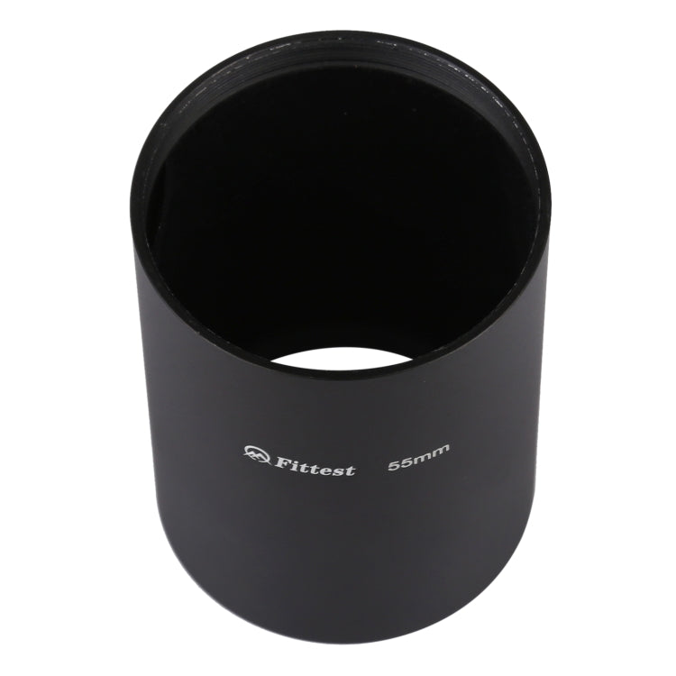 FITTEST 55mm Thread Type Straight Tube Full Metal Lens Hood Shade for Medium Telephoto Lens - Lens Hood by FITTEST | Online Shopping UK | buy2fix