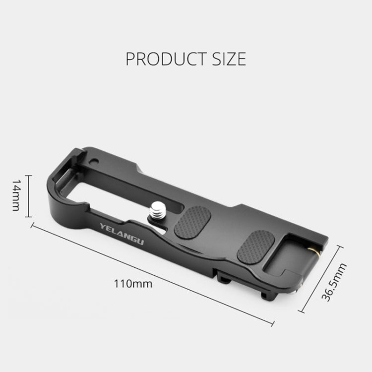 YELANGU CL12 Camera Expansion Board Base L Plate for Sony ZV-1 (Black) - L-Bracket by YELANGU | Online Shopping UK | buy2fix