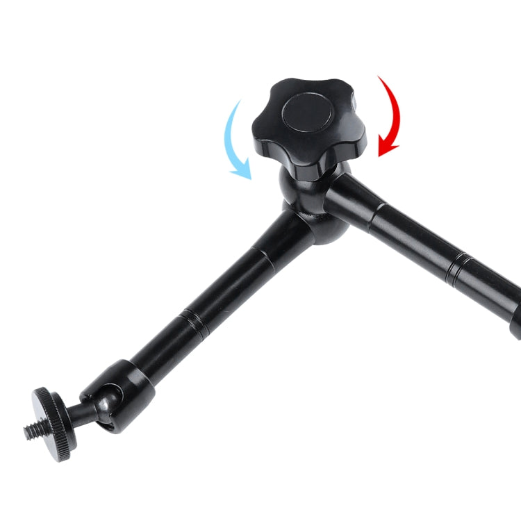 11 inch Adjustable Friction Articulating Magic Arm + Large Claws Clips with Phone Clamp(Black) - Camera Accessories by buy2fix | Online Shopping UK | buy2fix