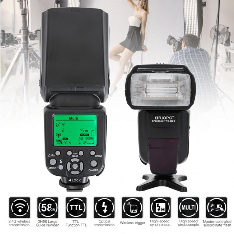 TRIOPO TR-982IIIN Flash Light Speedlite for Nikon (Black) - Shoe Mount Flashes by TRIOPO | Online Shopping UK | buy2fix