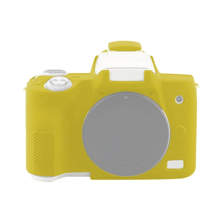 Soft Silicone Protective Case for Canon EOS M50 Mark II / M50 II (Yellow) - Camera Accessories by buy2fix | Online Shopping UK | buy2fix