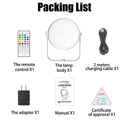 LUXCEO Mood2 RGB Atmosphere Fill Light Desktop Rhythm Pickup Lamp with Remote Control (AU Plug) - Camera Accessories by LUXCeO | Online Shopping UK | buy2fix
