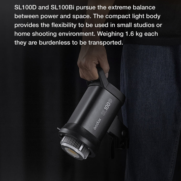 Godox SL100D 100W 5600K Daylight-balanced LED Light Studio Continuous Photo Video Light(UK Plug) - Shoe Mount Flashes by Godox | Online Shopping UK | buy2fix