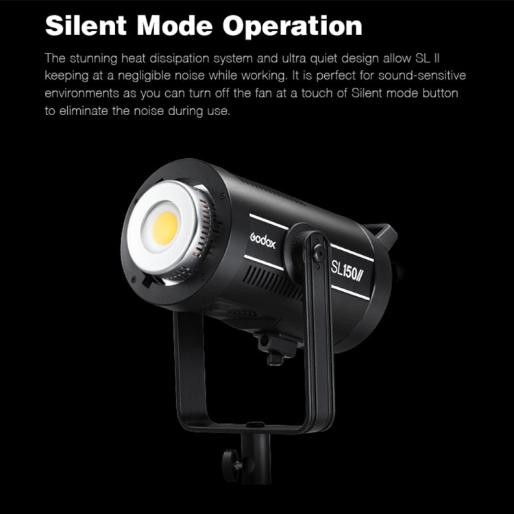 Godox SL150II 150W 5600K Daylight-balanced LED Light Studio Continuous Photo Video Light(EU Plug) - Shoe Mount Flashes by Godox | Online Shopping UK | buy2fix