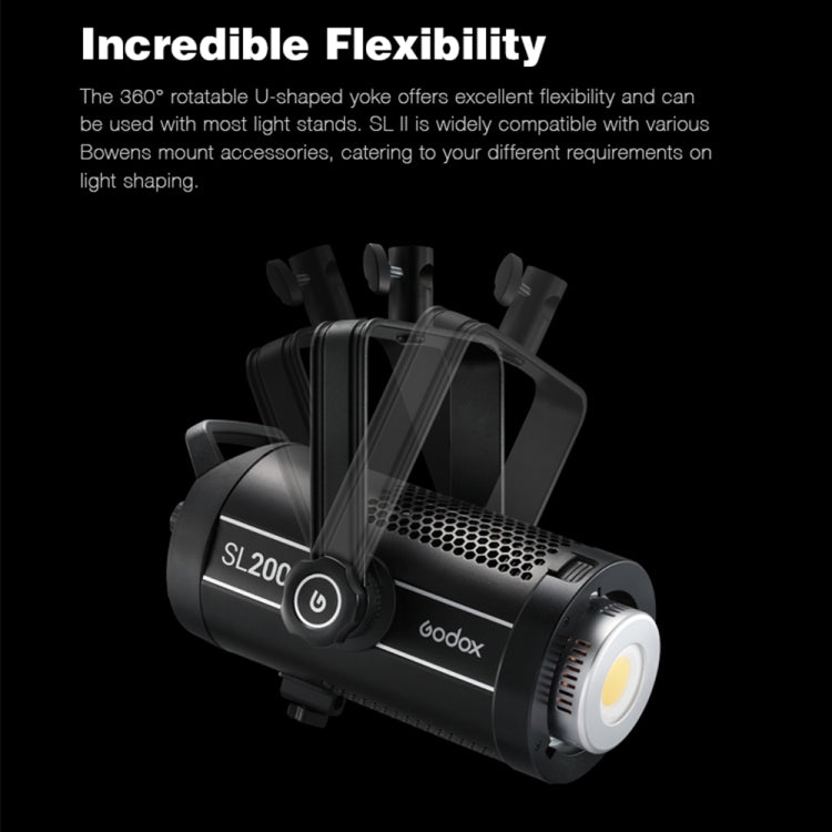 Godox SL200II 200W 5600K Daylight-balanced LED Light Studio Continuous Photo Video Light(AU Plug) - Camera Accessories by Godox | Online Shopping UK | buy2fix