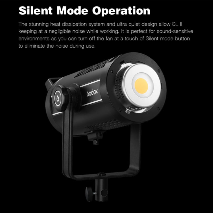 Godox SL200II 200W 5600K Daylight-balanced LED Light Studio Continuous Photo Video Light(UK Plug) - Shoe Mount Flashes by Godox | Online Shopping UK | buy2fix