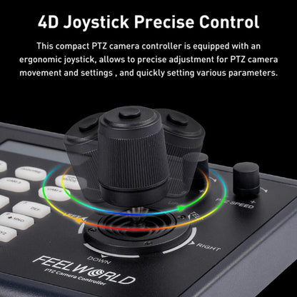 FEELWORLD KBC10 PTZ Camera Controller with Joystick and Keyboard Control ,Support PoE(US Plug) - HD Camera by FEELWORLD | Online Shopping UK | buy2fix