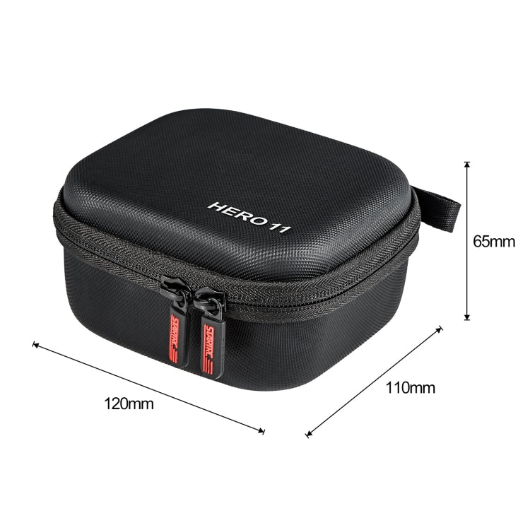 For GoPro Hero11 Black STARTRC Diamond Texture PU Leather Storage Bag (Black) - Carry Cases by STARTRC | Online Shopping UK | buy2fix