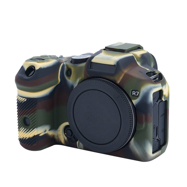 For Canon EOS R7 Soft Silicone Protective Case (Camouflage) - Camera Accessories by buy2fix | Online Shopping UK | buy2fix