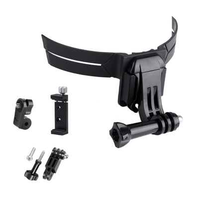 RUIGPRO Action Camera Phone Helmet Mount Kit with J-Hook Buckle & Metal Phone Clamp & Adapter(Black) - DJI & GoPro Accessories by RUIGPRO | Online Shopping UK | buy2fix