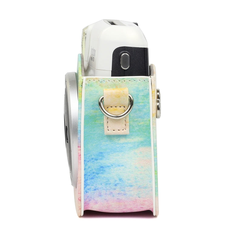 Rainbow Oil painting Pattern PU Leather Protective Camera Case Bag For FUJIFILM Instax Mini70 Camera - Camera Accessories by buy2fix | Online Shopping UK | buy2fix