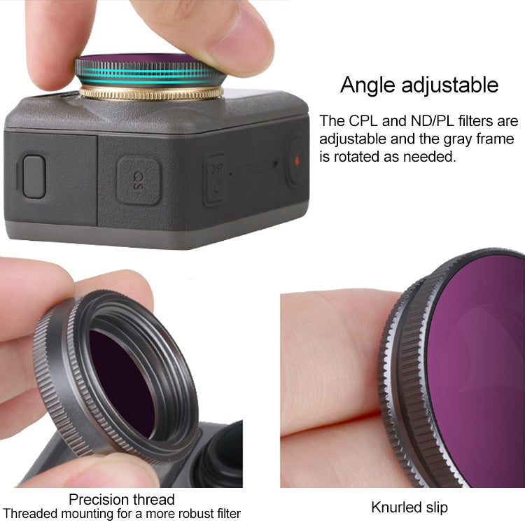 Sunnylife OA-FI171 ND16 Lens Filter for DJI OSMO ACTION - Lens Filter by Sunnylife | Online Shopping UK | buy2fix