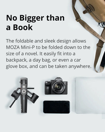 MOZA Mini-P 3 Axis Handheld Gimbal Stabilizer for Action Camera and Smart Phone(Black) - Camera Accessories by MOZA | Online Shopping UK | buy2fix