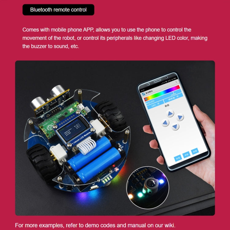 Waveshare PicoGo Mobile Robot, Based on Raspberry Pi Pico, Self Driving, Remote Control(US Plug) - Robotics Accessories by WAVESHARE | Online Shopping UK | buy2fix