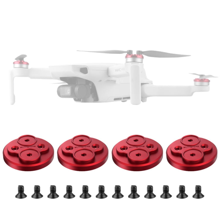 4 PCS Sunnylife Motor Metal Protection Cover for DJI Mavic Mini 1(Red) - Other by Sunnylife | Online Shopping UK | buy2fix