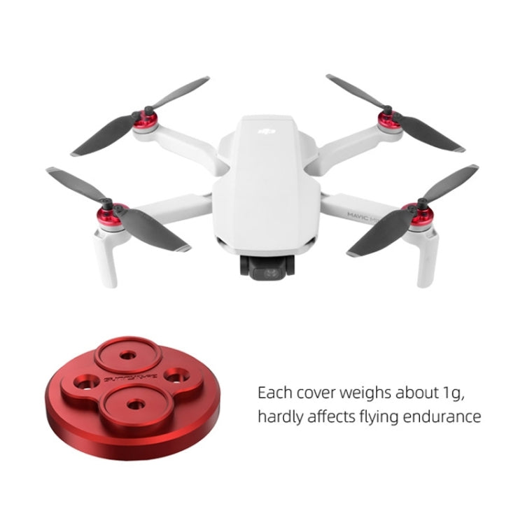 4 PCS Sunnylife Motor Metal Protection Cover for DJI Mini 2 (Red) - Other by Sunnylife | Online Shopping UK | buy2fix