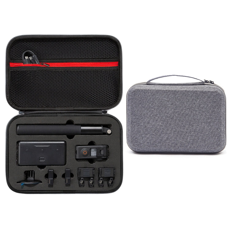 For DJI Osmo Action 3 Carrying Storage Case Bag,Size: 21.5 x 29.5 x 10cm (Grey) - Case & Bags by buy2fix | Online Shopping UK | buy2fix