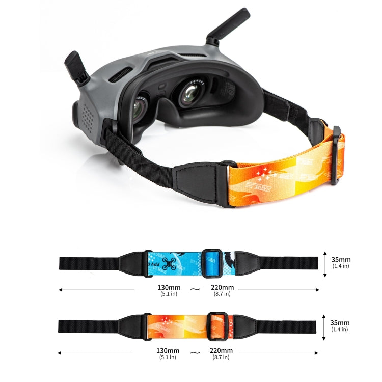 For DJI Avata Goggles 2 STARTRC Headband Elastic Straps(Orange) - DJI & GoPro Accessories by STARTRC | Online Shopping UK | buy2fix