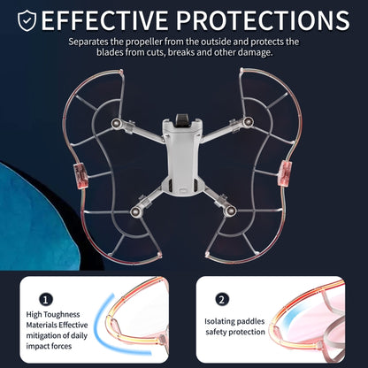 For DJI Mini 3 / Mini 3 Pro STARTRC Drone LED Propeller Protective Guard Anti-collision Ring (Transparent) - Other by STARTRC | Online Shopping UK | buy2fix