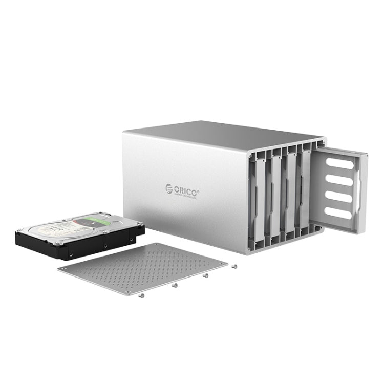 ORICO Honeycomb Series WS500RC3 SATA 3.5 inch USB-C / Type-C 5 Bays Aluminum Alloy HDD / SSD Enclosure with Raid, The Maximum Support Capacity: 50TB - HDD Enclosure by ORICO | Online Shopping UK | buy2fix