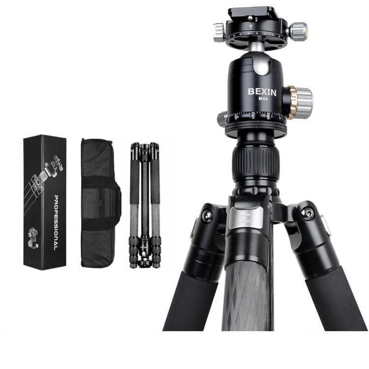 BEXIN W324C M44 Carbon Fiber Tripod Stable Shooting Camera for Vdeo Point Dslr Camera - Camera Accessories by BEXIN | Online Shopping UK | buy2fix