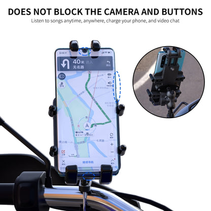WUPP CS-1205A1 All Aluminum Alloy Motorcycle Navigation Bracket Phone Holder -  by WUPP | Online Shopping UK | buy2fix