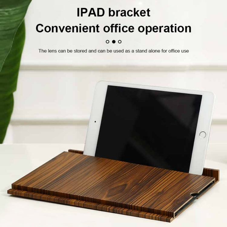 12 Inch Log HD Mobile Phone Screen Amplifier(White Wood Grain) - Screen Magnifier by buy2fix | Online Shopping UK | buy2fix