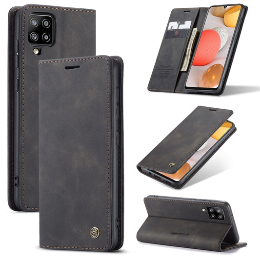 For Samsung Galaxy A42 5G CaseMe-013 Multifunctional Retro Frosted Horizontal Flip Leather Case with Card Slot & Holder & Wallet(Black) - Galaxy Phone Cases by CaseMe | Online Shopping UK | buy2fix