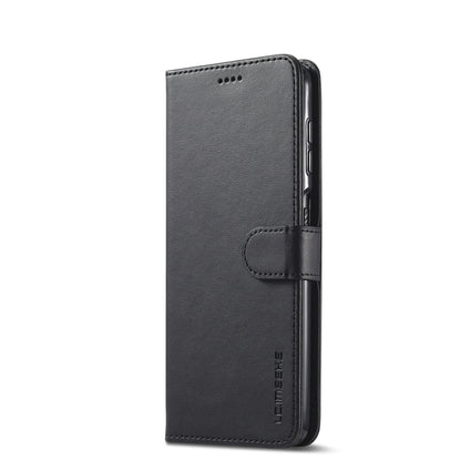 For Samsung Galaxy A12 LC.IMEEKE Calf Texture Horizontal Flip Leather Case, with Holder & Card Slots & Wallet & Photo Frame(Black) - Galaxy Phone Cases by LC.IMEEKE | Online Shopping UK | buy2fix