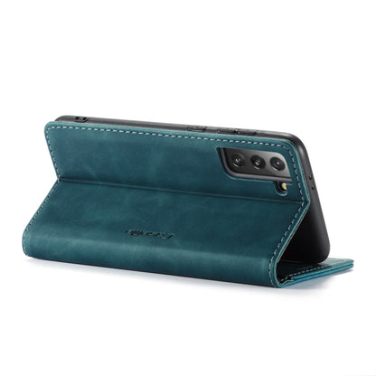 For Samsung Galaxy S21 5G CaseMe 013 Multifunctional Horizontal Flip Leather Case with Holder & Card Slot & Wallet(Blue) - Galaxy S21 5G Cases by CaseMe | Online Shopping UK | buy2fix