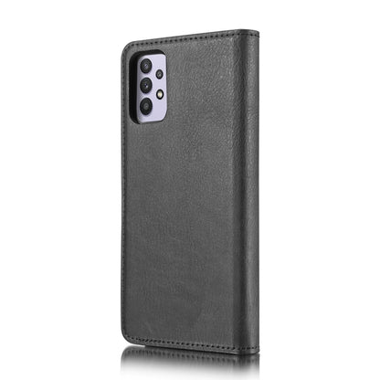 For Samsung Galaxy A32 5G DG.MING Crazy Horse Texture Flip Detachable Magnetic Leather Case with Holder & Card Slots & Wallet(Black) - Galaxy Phone Cases by DG.MING | Online Shopping UK | buy2fix