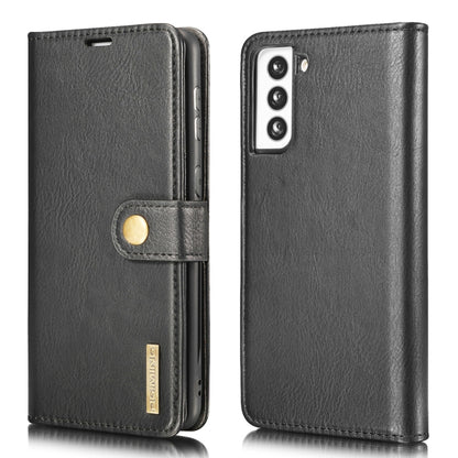 For Samsung Galaxy S21+ 5G DG.MING Crazy Horse Texture Flip Detachable Magnetic Leather Case with Holder & Card Slots & Wallet(Black) - Galaxy S21+ 5G Cases by DG.MING | Online Shopping UK | buy2fix