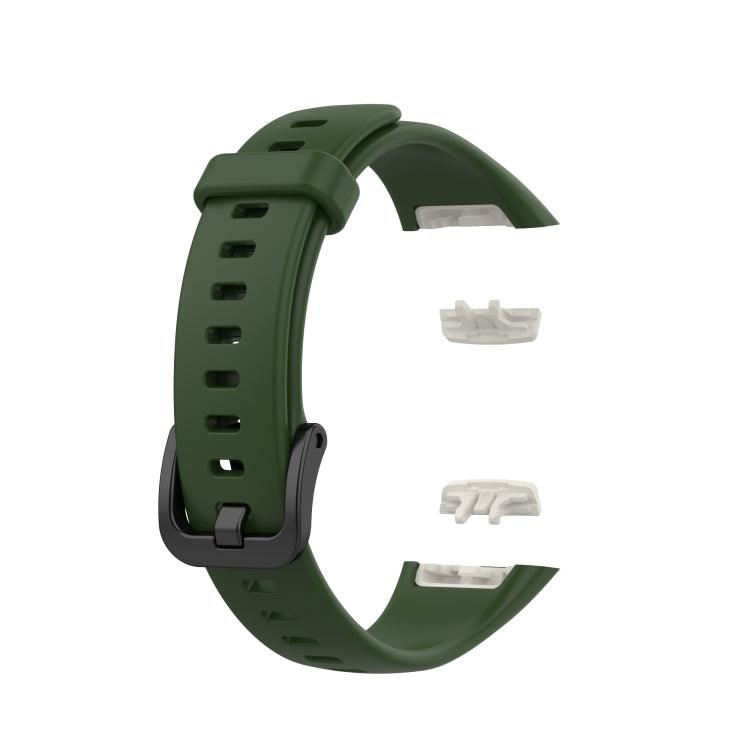For Huawei Honor Band 6 TPU Watch Band, Size: One Size(Army Green) - Smart Wear by buy2fix | Online Shopping UK | buy2fix