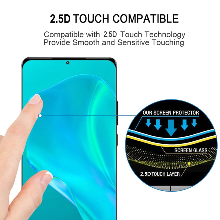 For Huawei P50 Pro 3D Curved Edge Full Screen Tempered Glass Film(Black) - Huawei Tempered Glass by buy2fix | Online Shopping UK | buy2fix