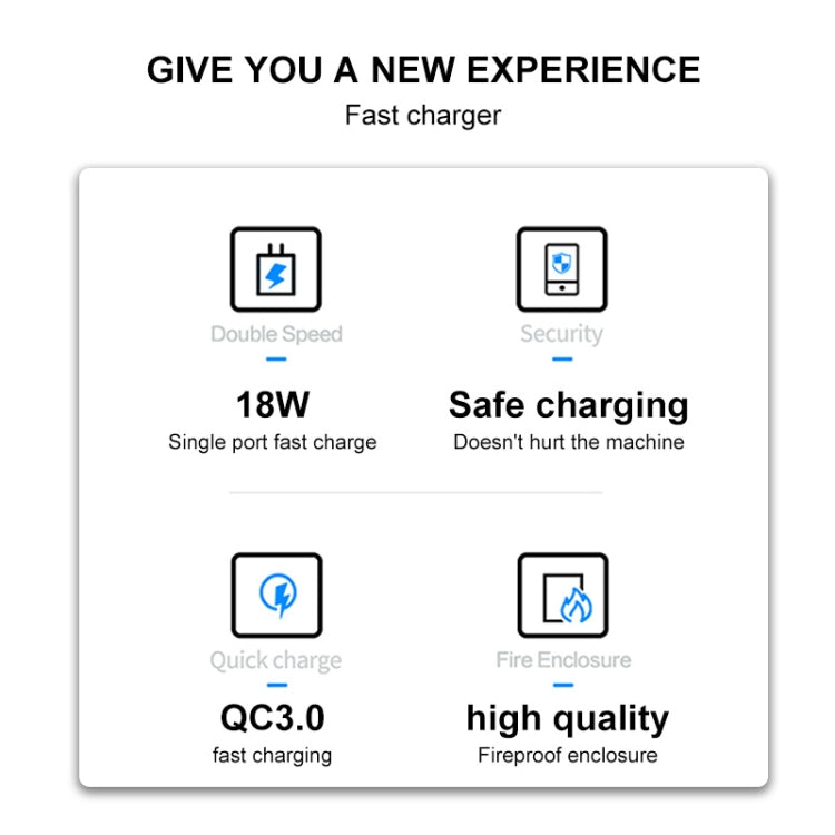 WK WP-U57 Max 18W Maxspeed QC3.0 Fast Charger + USB to 8 Pin Data Cable, Plug Type:UK Plug - USB Charger by WK | Online Shopping UK | buy2fix