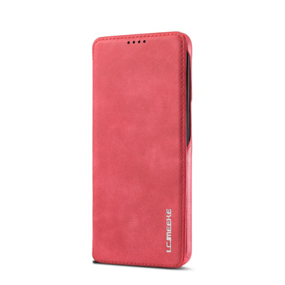 For Samsung Galaxy S21 FE LC.IMEEKE Hon Ancient Series Horizontal Flip Leather Case with Holder & Card Slot(Red) - Galaxy Phone Cases by LC.IMEEKE | Online Shopping UK | buy2fix