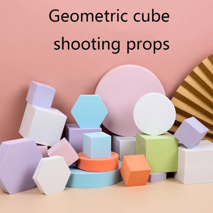 8 in 1 Different Sizes Geometric Cube Solid Color Photography Photo Background Table Shooting Foam Props(Blue Lake) - Camera Accessories by buy2fix | Online Shopping UK | buy2fix