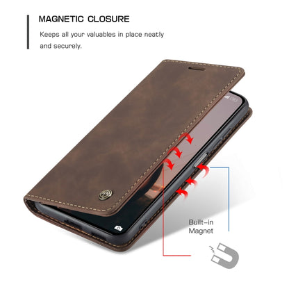 For Xiaomi Mi 11 Lite CaseMe 013 Multifunctional Horizontal Flip Leather Case, with Card Slot & Holder & Wallet(Coffee) - Xiaomi Cases by CaseMe | Online Shopping UK | buy2fix