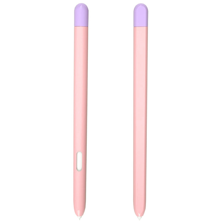 Liquid Silicone Stylus Pen Protective Case for Samsung Galaxy Tab S6 Lite P610 / P615(Pink Purple) - Mobile Accessories by buy2fix | Online Shopping UK | buy2fix