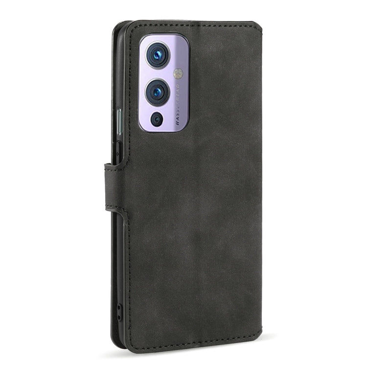 For OnePlus 9 DG.MING Retro Oil Side Horizontal Flip Leather Case with Holder & Card Slots & Wallet(Black) - OnePlus Cases by DG.MING | Online Shopping UK | buy2fix