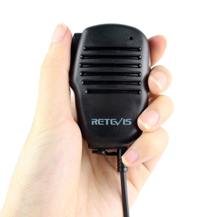 RETEVIS HK008 2 Pin Handheld PTT Speaker Microphone - Microphones & Headsets by RETEVIS | Online Shopping UK | buy2fix