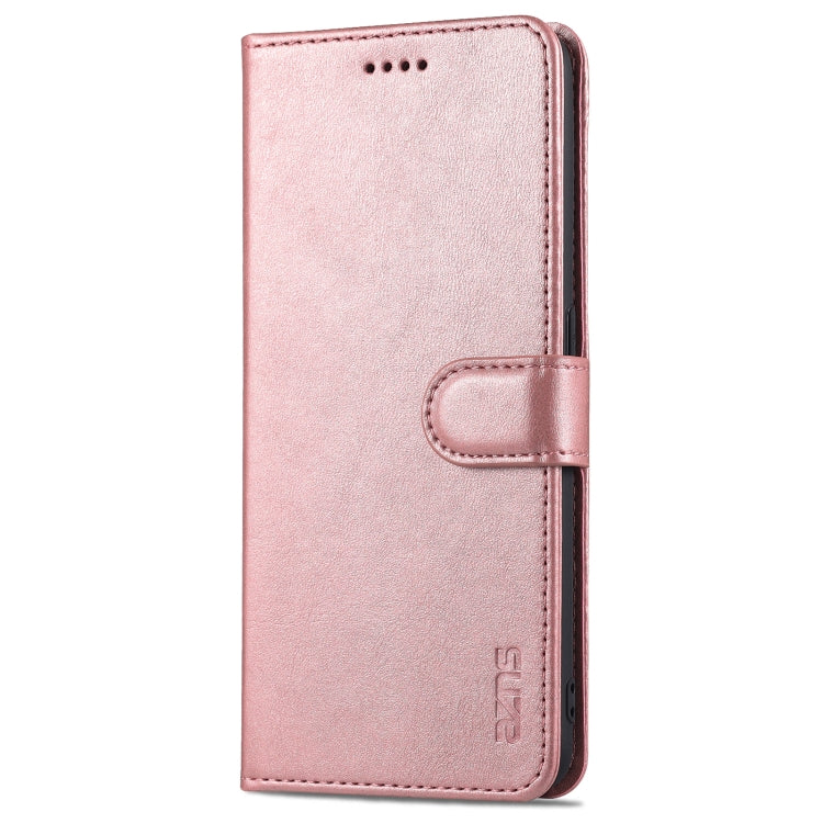 For OPPO A94 5G / A95 5G / Reno5Z 5G / F19 Pro+ AZNS Skin Feel Calf Texture Horizontal Flip Leather Case with Card Slots & Holder & Wallet(Rose Gold) - OPPO Cases by AZNS | Online Shopping UK | buy2fix