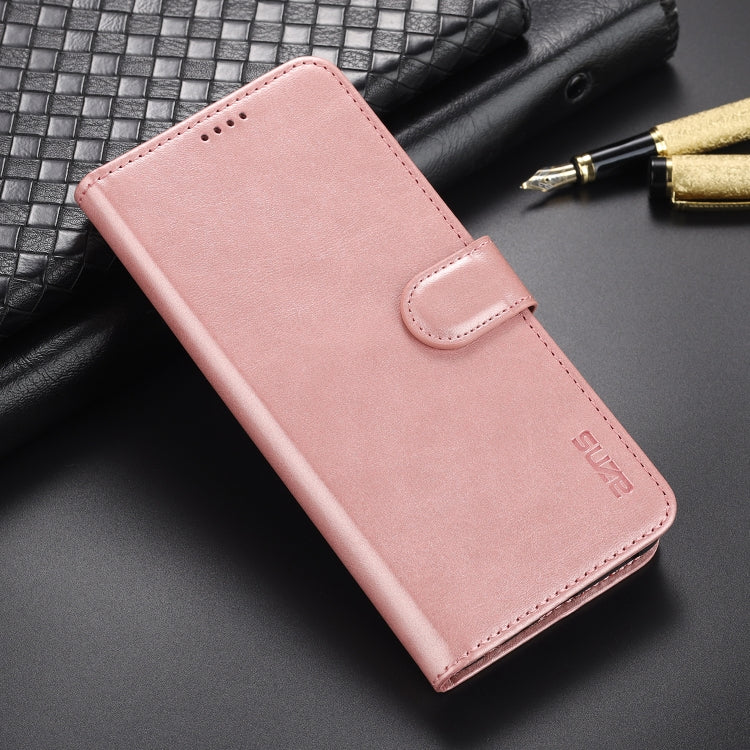 For OPPO A94 5G / A95 5G / Reno5Z 5G / F19 Pro+ AZNS Skin Feel Calf Texture Horizontal Flip Leather Case with Card Slots & Holder & Wallet(Rose Gold) - OPPO Cases by AZNS | Online Shopping UK | buy2fix