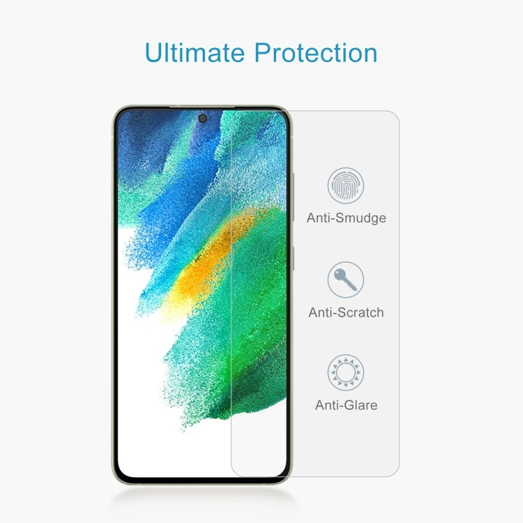 For Samsung Galaxy S21 FE 5G 0.26mm 9H 2.5D Tempered Glass Film, Fingerprint Unlocking Is Not Supported - Samsung Accessories by DIYLooks | Online Shopping UK | buy2fix