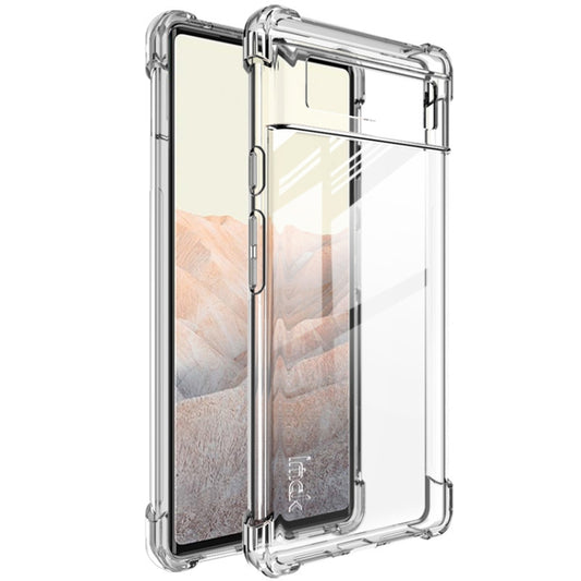 For Google Pixel 6 IMAK All-inclusive Shockproof Airbag TPU Case with Screen Protector(Transparent) - Google Cases by imak | Online Shopping UK | buy2fix